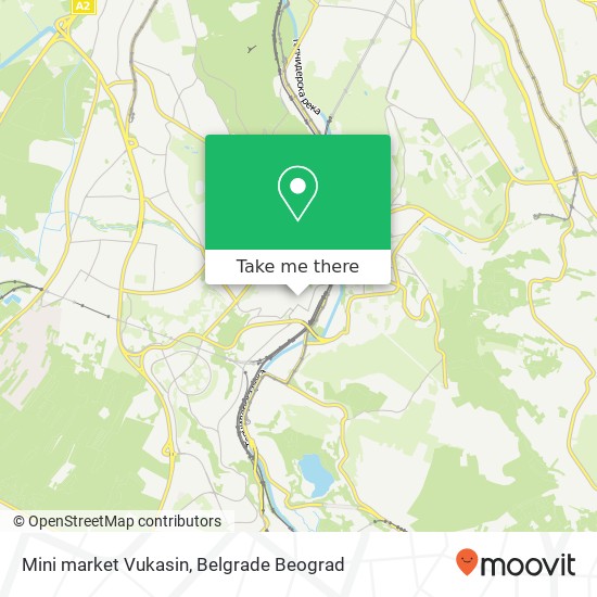 Mini market Vukasin map