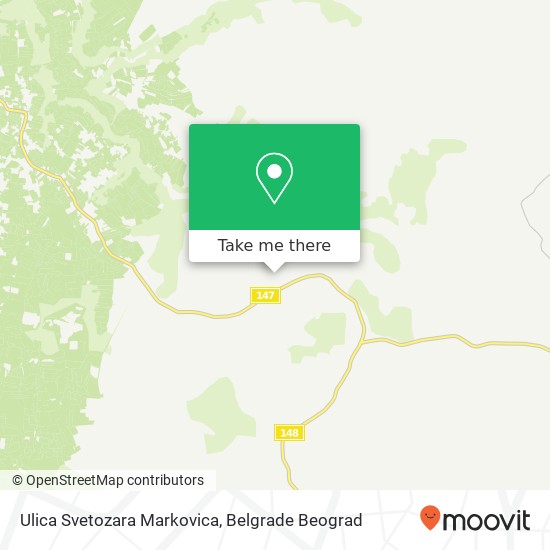 Ulica Svetozara Markovica map