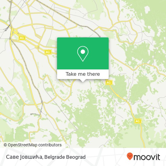 Саве Јовшића map