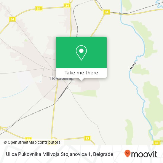 Ulica Pukovnika Milivoja Stojanovica 1 map