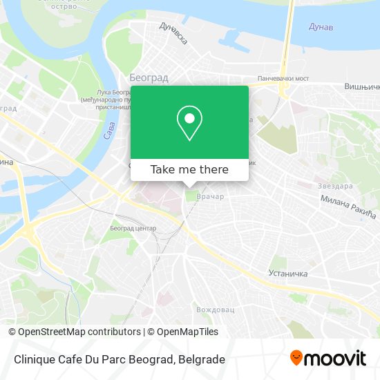 Clinique Cafe Du Parc Beograd map