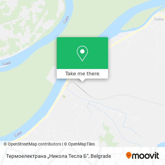 Термоелектрана „Никола Тесла Б“ map