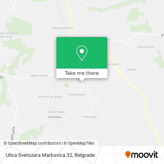 Ulica Svetozara Markovica 32 map