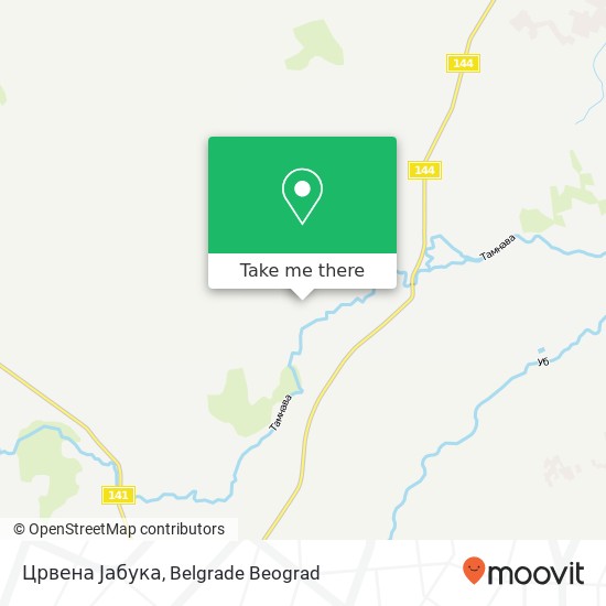 Црвена Јабука map