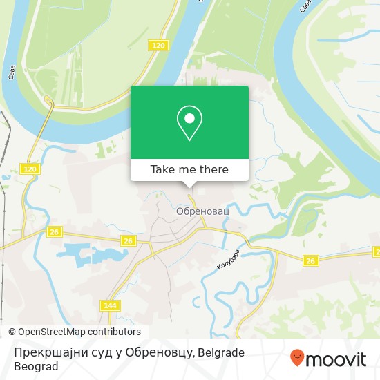 Прекршајни суд у Обреновцу map