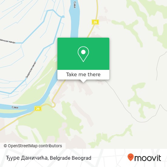 Ђуре Даничића map