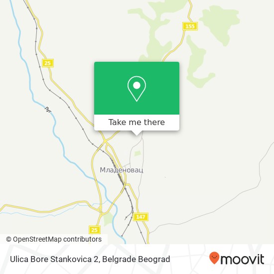 Ulica Bore Stankovica 2 map