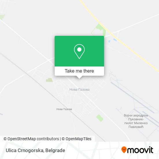 Ulica Crnogorska map
