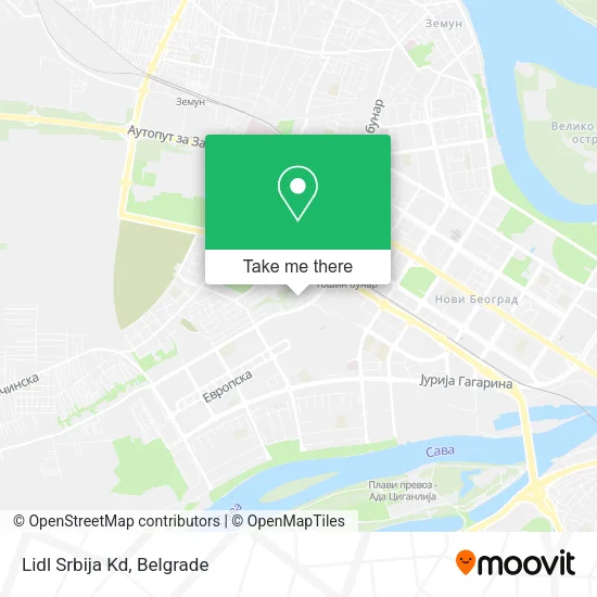 Lidl Srbija Kd map