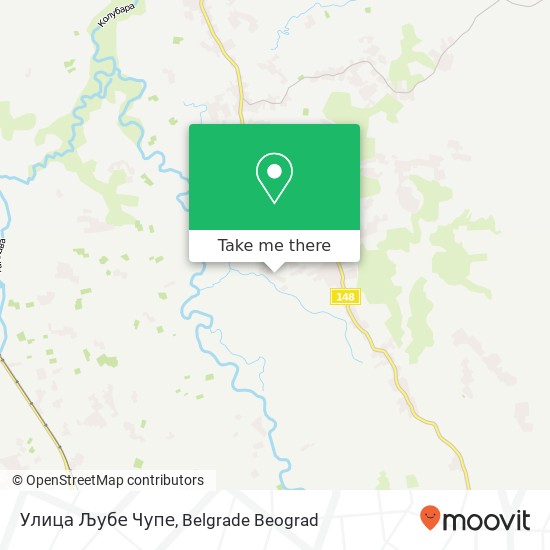 Улица Љубе Чупе map