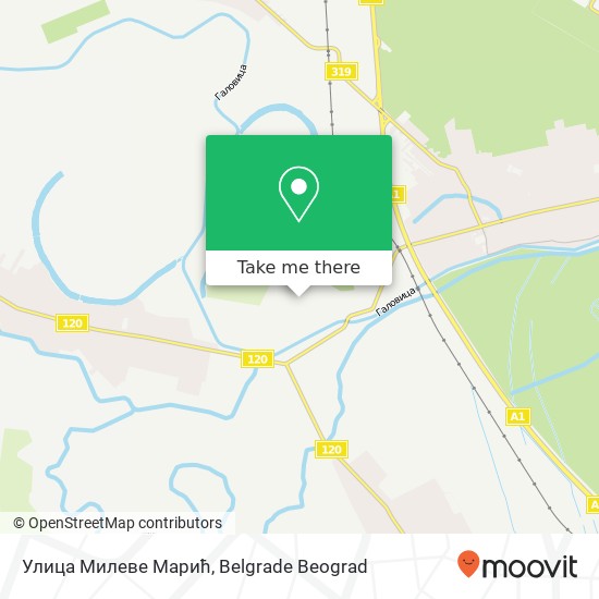 Улица Милеве Марић map