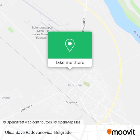 Ulica Save Radovanovica map