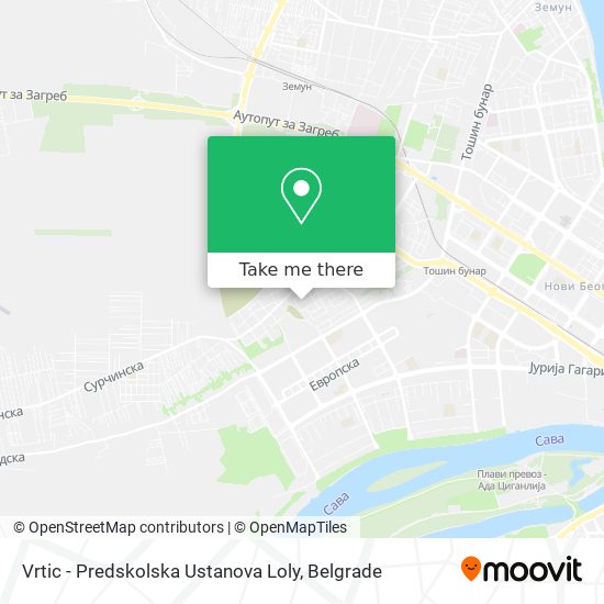 Vrtic - Predskolska Ustanova Loly map