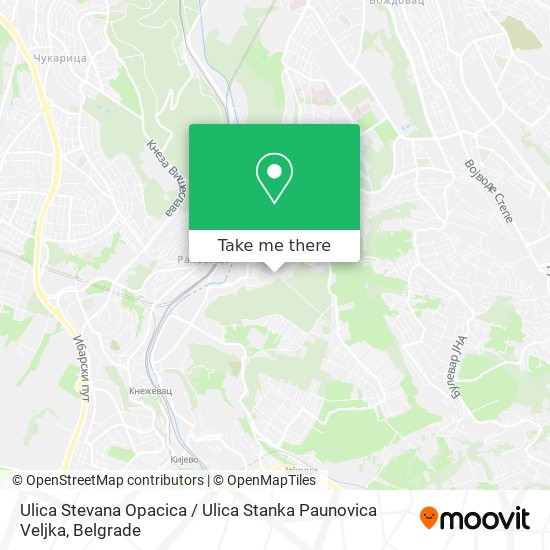 Ulica Stevana Opacica / Ulica Stanka Paunovica Veljka map