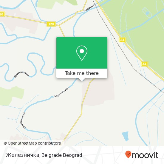 Железничка map