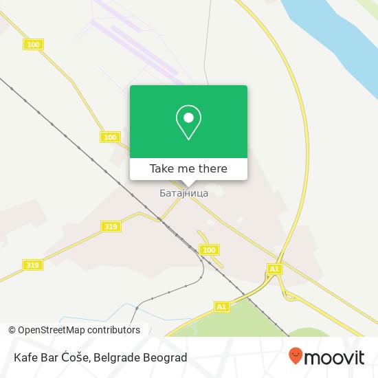 Kafe Bar Ćoše map