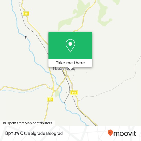 Вртић Оз map