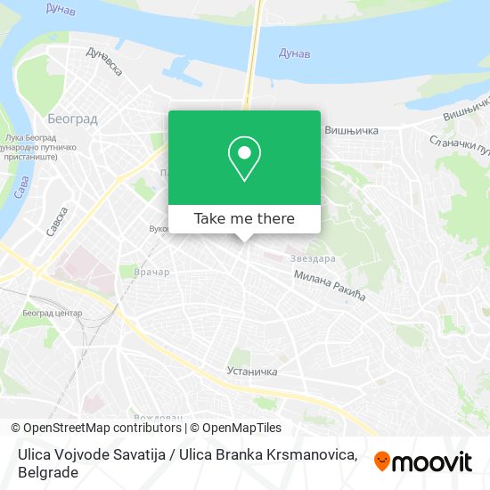 Ulica Vojvode Savatija / Ulica Branka Krsmanovica map