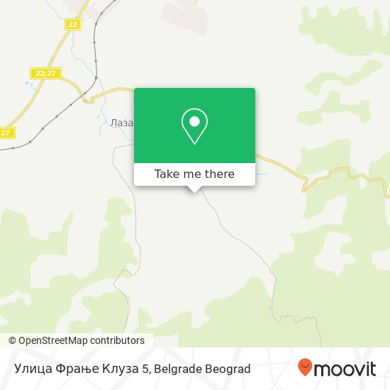 Улица Фрање Клуза 5 map