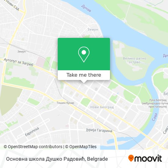 Основна школа Душко Радовић map