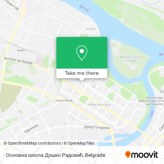 Основна школа Душко Радовић map