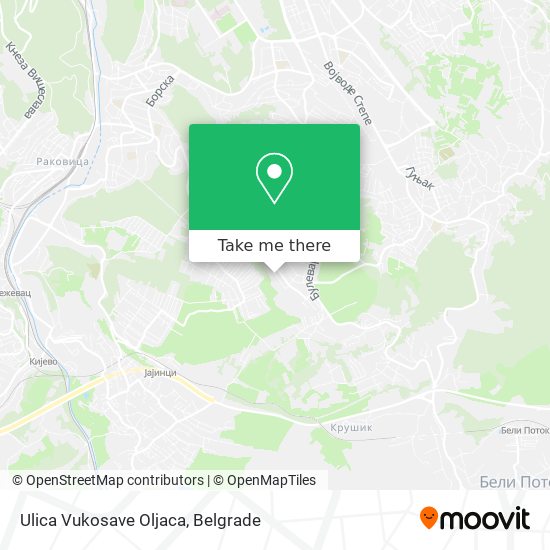 Ulica Vukosave Oljaca map