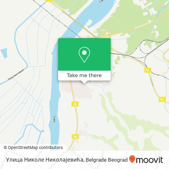 Улица Николе Николајевића map