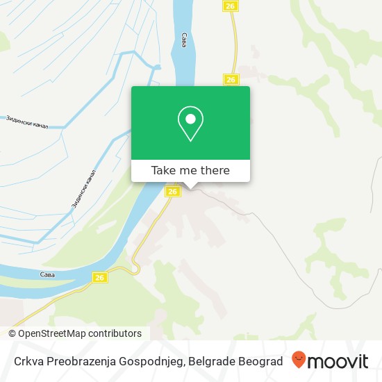 Crkva Preobrazenja Gospodnjeg map