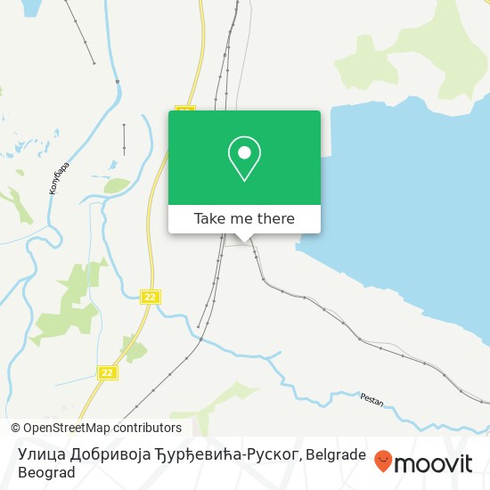 Улица Добривоја Ђурђевића-Руског map