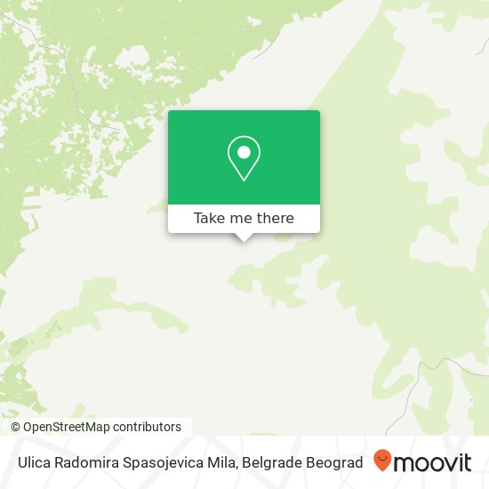 Ulica Radomira Spasojevica Mila map