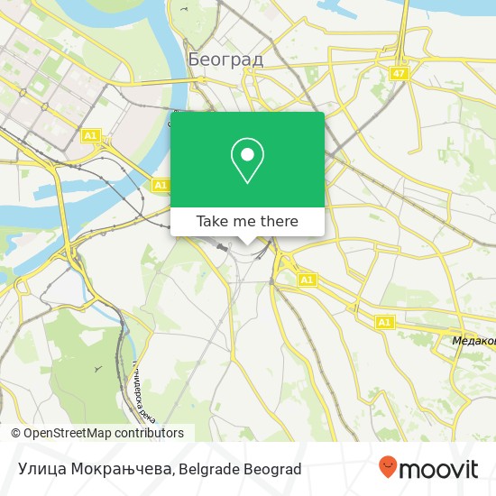 Улица Мокрањчева map