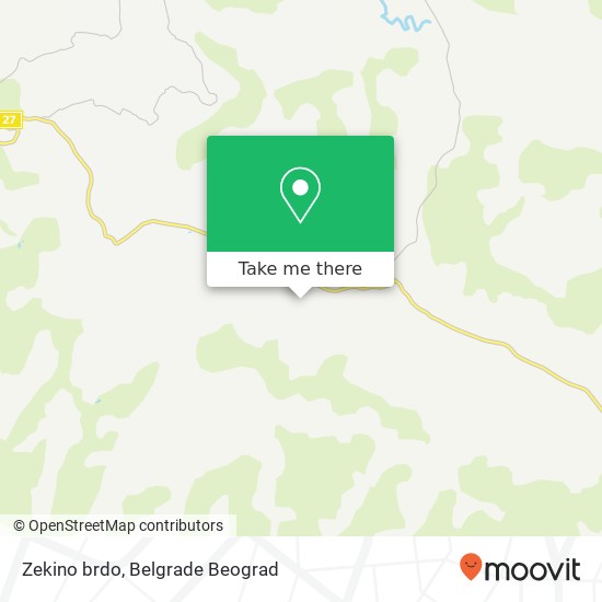 Zekino brdo map