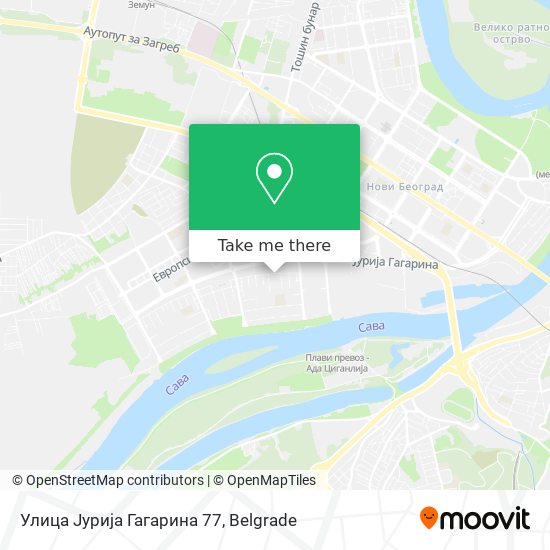 Улица Јурија Гагарина 77 map