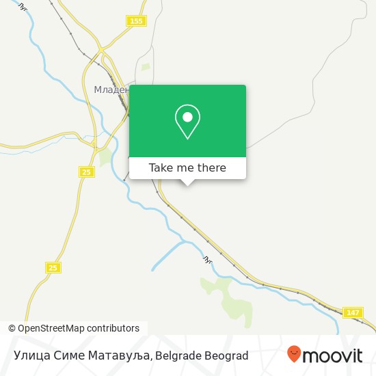 Улица Симе Матавуља map