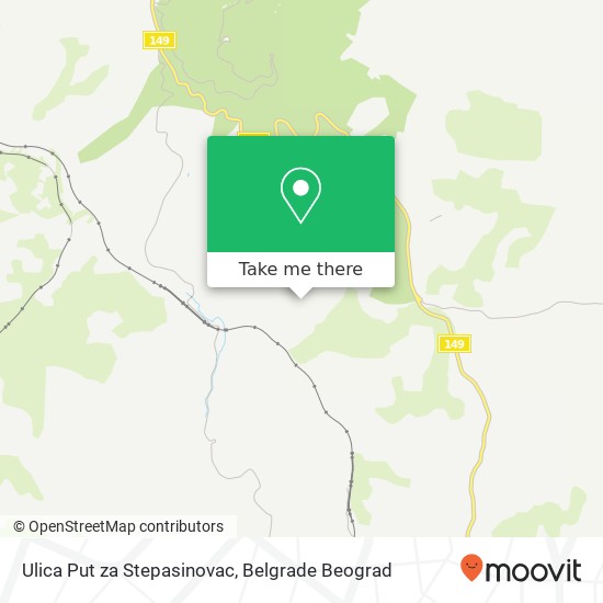 Ulica Put za Stepasinovac map