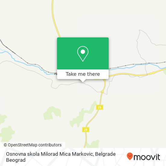 Osnovna skola Milorad Mica Markovic map