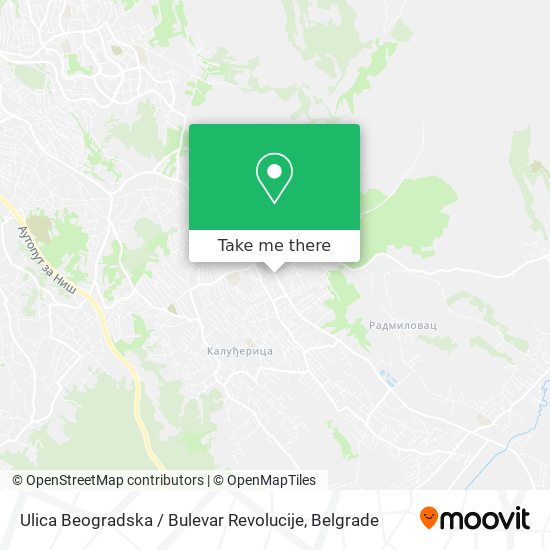 Ulica Beogradska / Bulevar Revolucije map