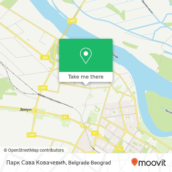 Парк Сава Ковачевић map