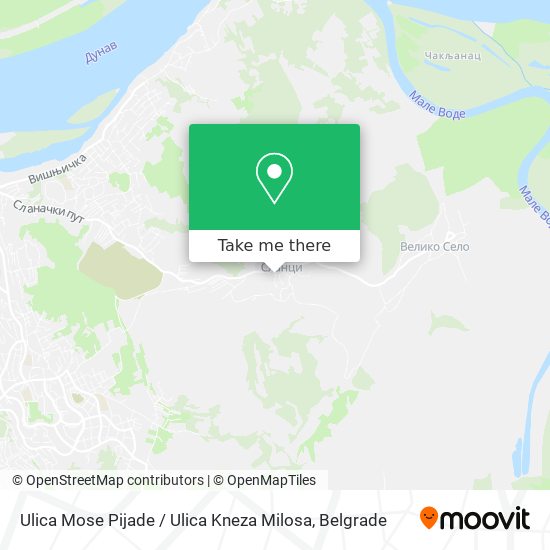 Ulica Mose Pijade / Ulica Kneza Milosa map