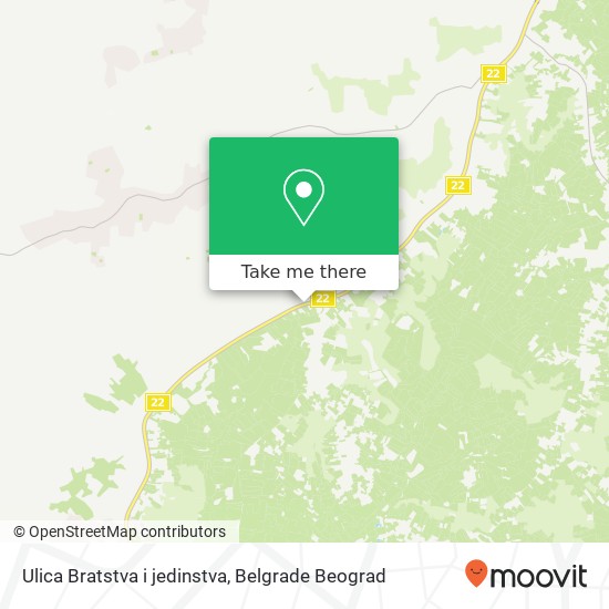 Ulica Bratstva i jedinstva map