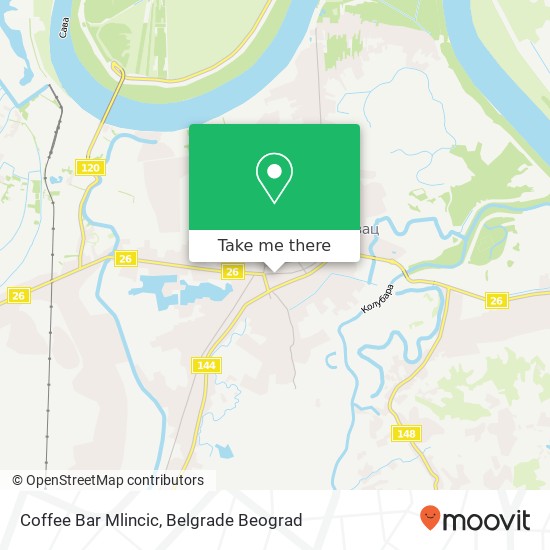 Coffee Bar Mlincic, Улица Војводе Мишића 118 11500 Обреновац map