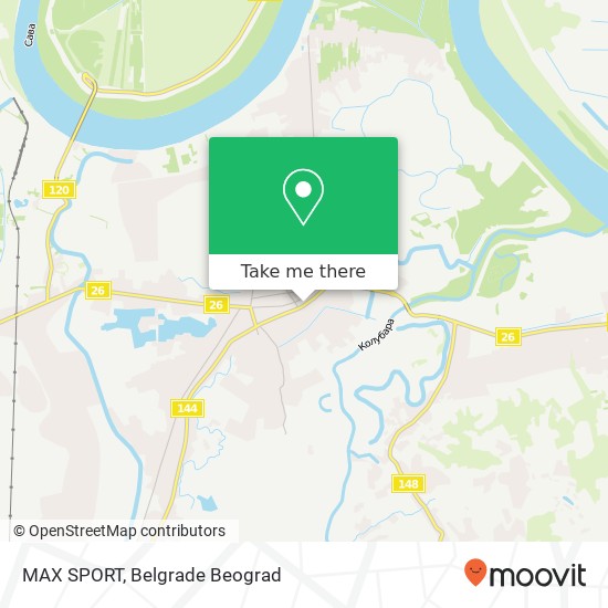 MAX SPORT, Улица Милоша Обреновића 113 11500 Обреновац map