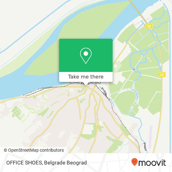 OFFICE SHOES, Трг Републике 3 Смедерево map