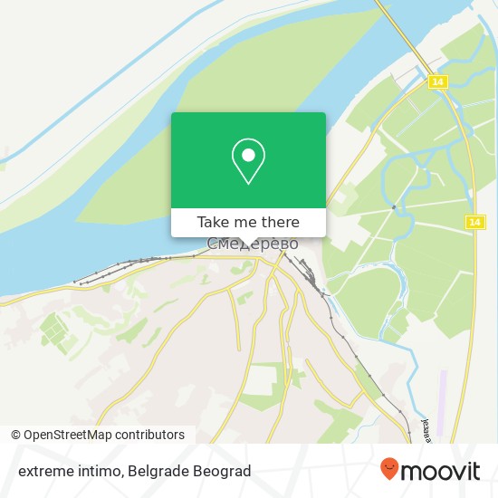 extreme intimo, Трг Републике 11300 Смедерево map