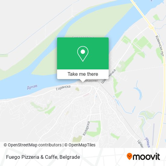 Fuego Pizzeria & Caffe, Улица Стевана Немање 9 11300 Смедерево map