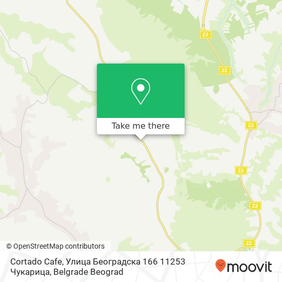 Cortado Cafe, Улица Београдска 166 11253 Чукарица map