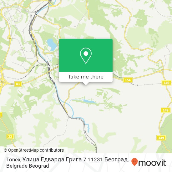 Tonex, Улица Едварда Грига 7 11231 Београд map