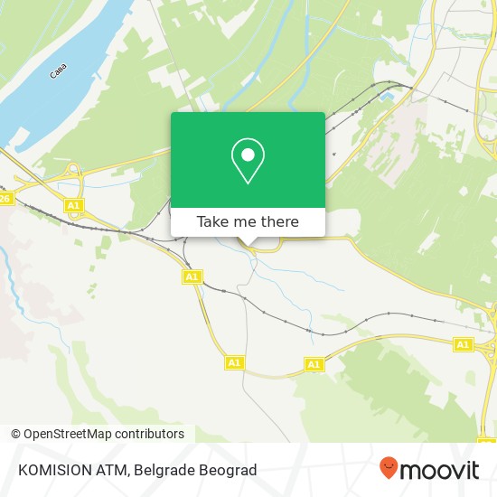 KOMISION ATM, Улица Лоле Рибара 11251 Чукарица map