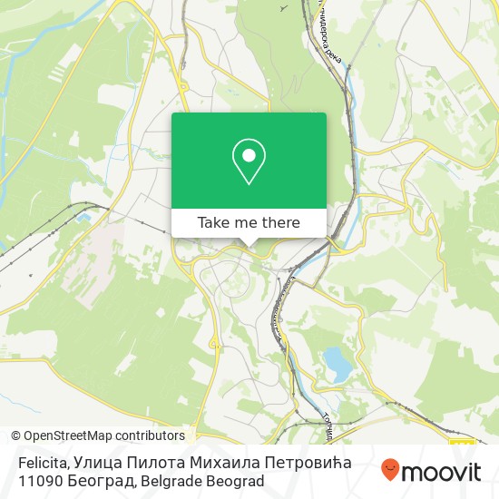 Felicita, Улица Пилота Михаила Петровића 11090 Београд map
