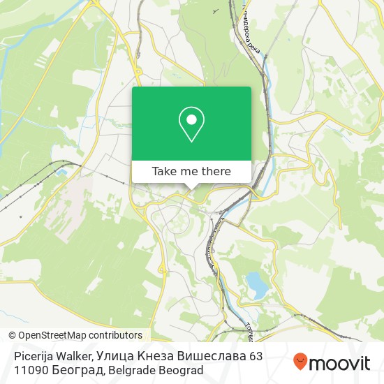 Picerija Walker, Улица Кнеза Вишеслава 63 11090 Београд map